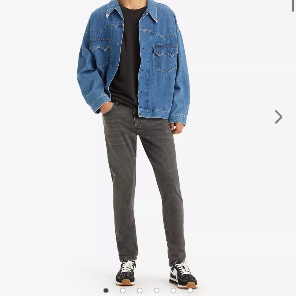 Levi's Men's Premium Charcoal 512 Slim Taper Straight Jeans